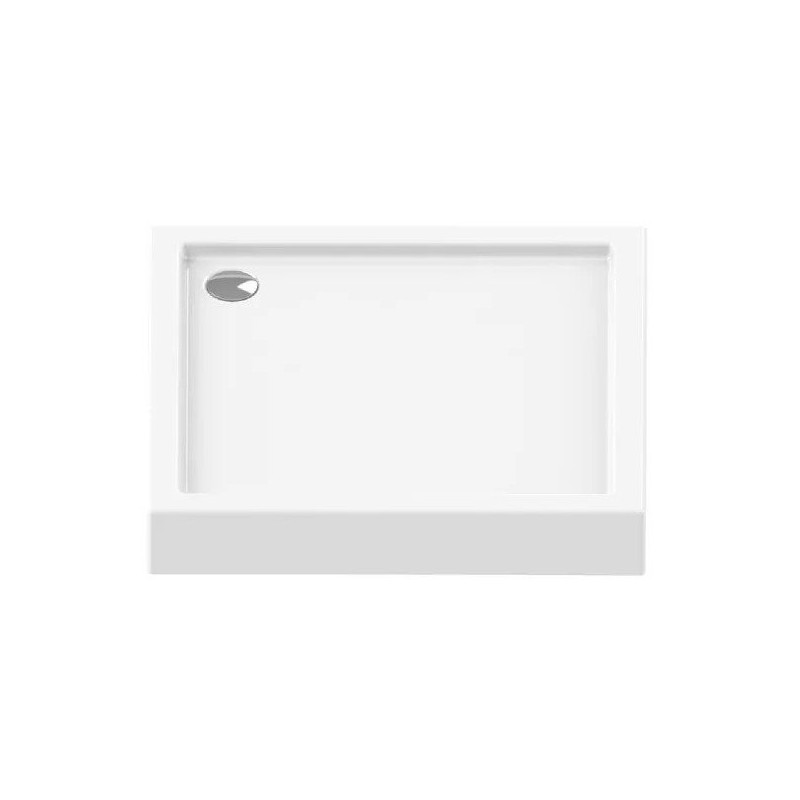 New Trendy Columbus Brodzik Zintegrowany Kwadratowy Biały 80x80 cm (B-0286) Styropian