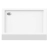 New Trendy Columbus Brodzik Zintegrowany Kwadratowy Biały 80x80 cm (B-0286) Styropian