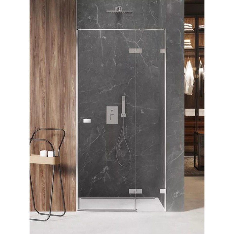 New Trendy Avexa Drzwi Wnękowe Pojedyncze Prawe 130x200 cm Szkło Przezroczyste (EXK-1452)