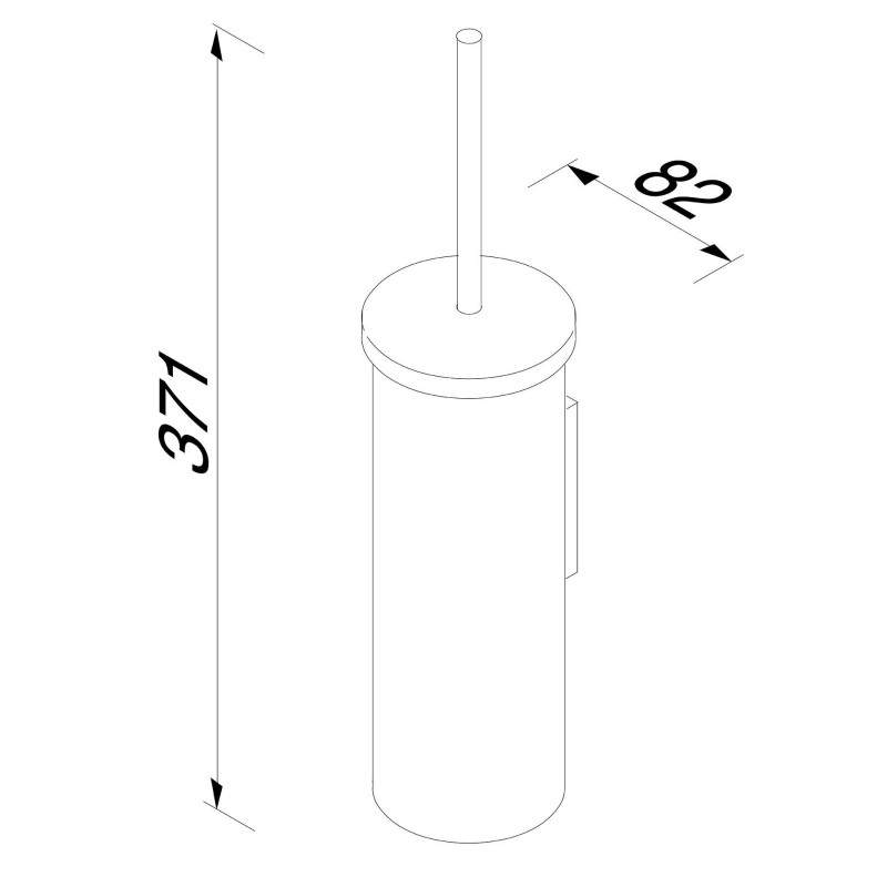 Geesa Nemox Gold  Szczotka WC Złota 916511-07