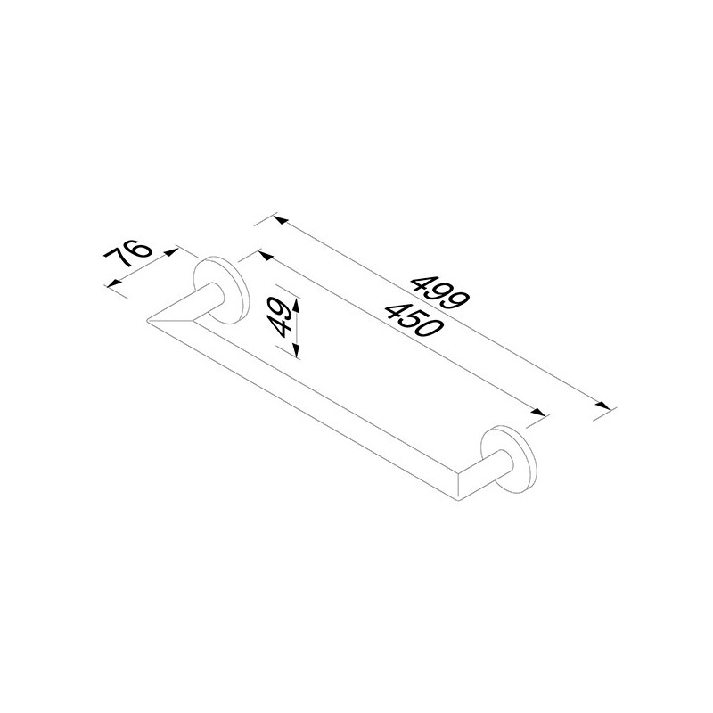 Geesa Nemox Gold Wieszak Na Ręczniki Złoty 916507-07-45