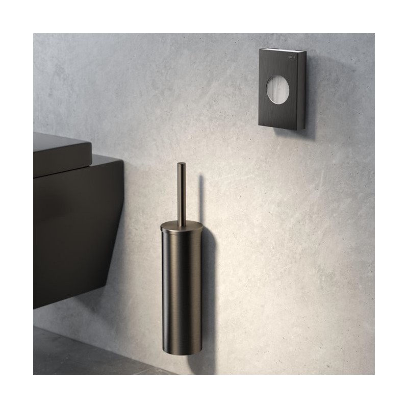 Geesa Nemox Brushed Black Szczotka Do WC i Uchwyt Szczotkowana Czerń 916506-09