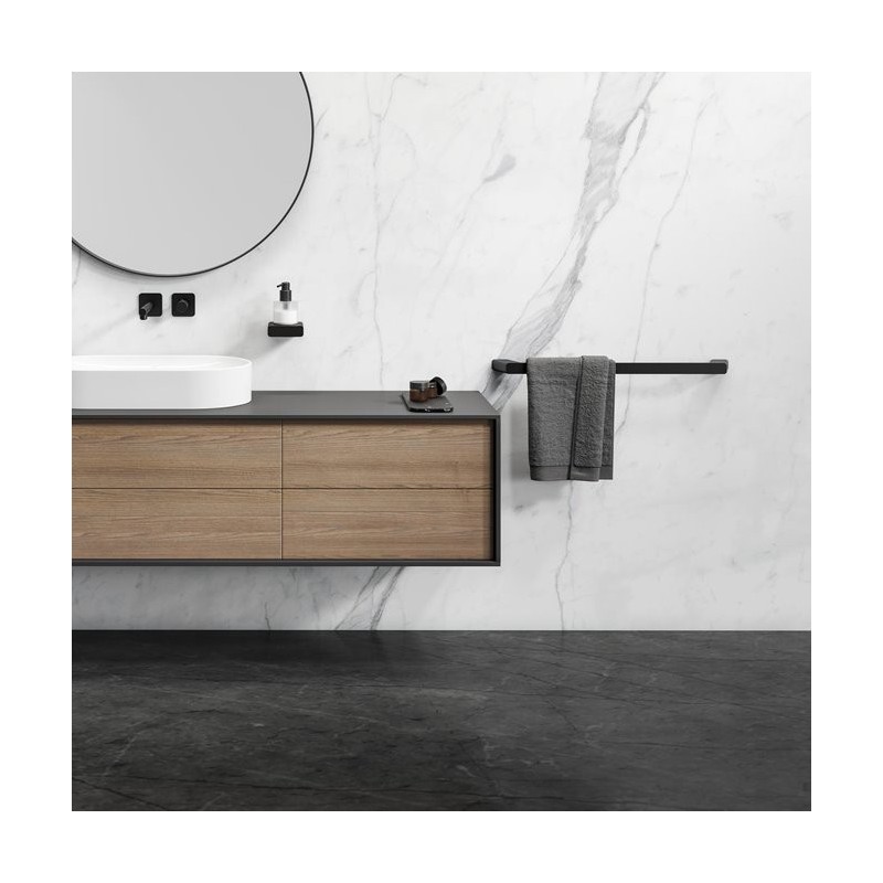 Geesa Shift Brushed Black Półka łazienkowa Szczotkowana Czerń (919931-M6-30)