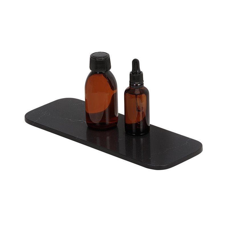 Geesa Shift Brushed Black Półka łazienkowa Szczotkowana Czerń (919931-M6-30)