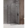 New Trendy Avexa Black Kabina Prysznicowa Narożna Kwadratowa Drzwi Pojedyncze Prawe 100x100 cm Szkło Przezroczyste 6 mm EXK-1591