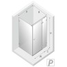 New Trendy Avexa Black Kabina Prysznicowa Narożna Kwadratowa Drzwi Pojedyncze Prawe 100x100 cm Szkło Przezroczyste 6 mm EXK-1591