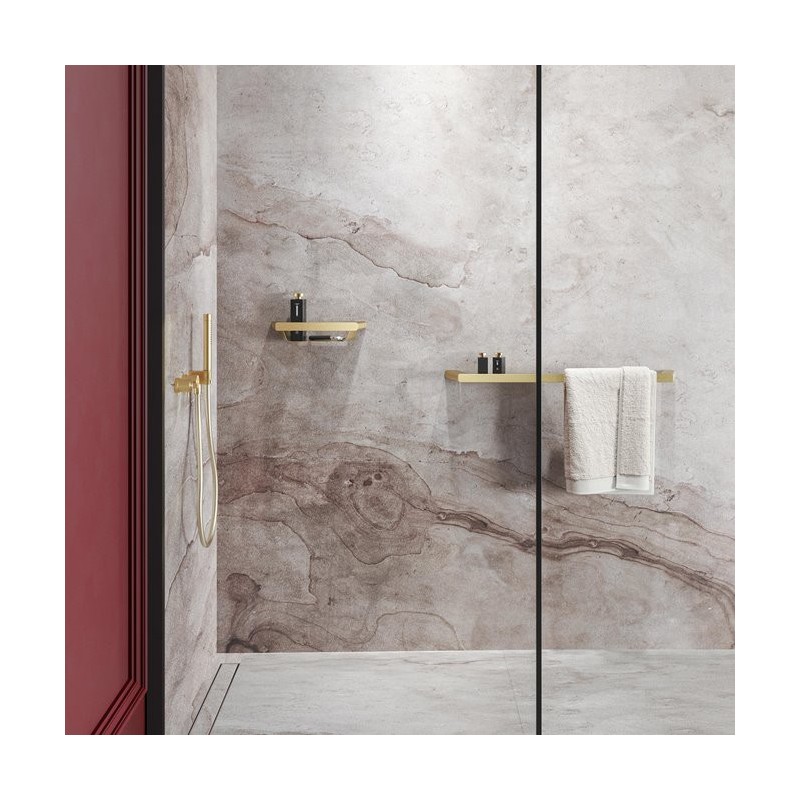 Geesa Shift Brushed Gold Kosz prysznicowy Złoty 919914-07