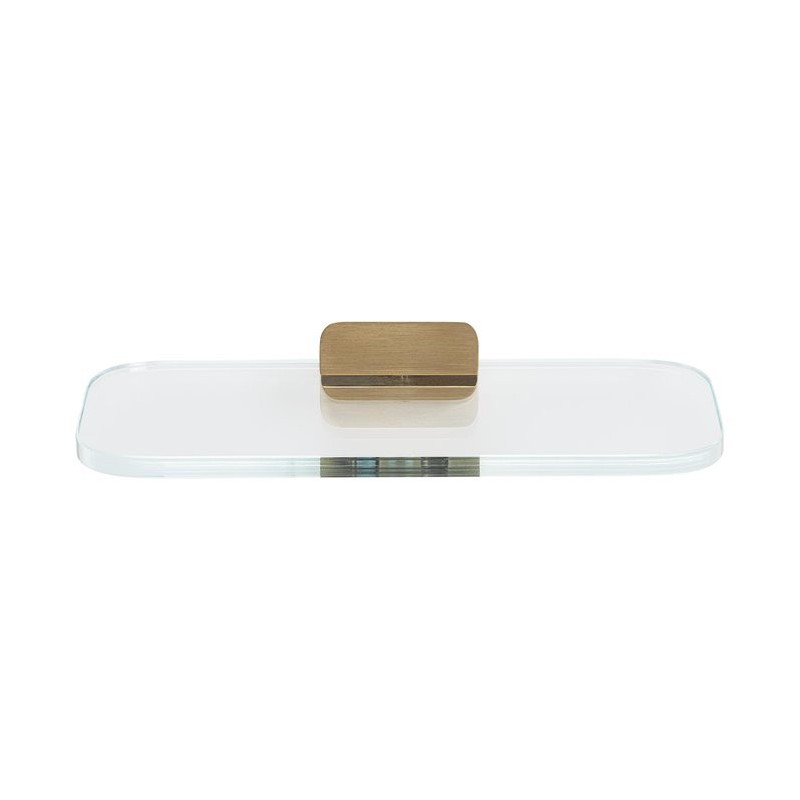 Geesa Shift Brushed Gold Półka łazienkowa / Mydelniczka Złota 919903-07
