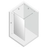 New Trendy Avexa Black Kabina Prysznicowa Walk-In 110x200 cm Szkło Przezroczyste 6 mm (EXK-1628)