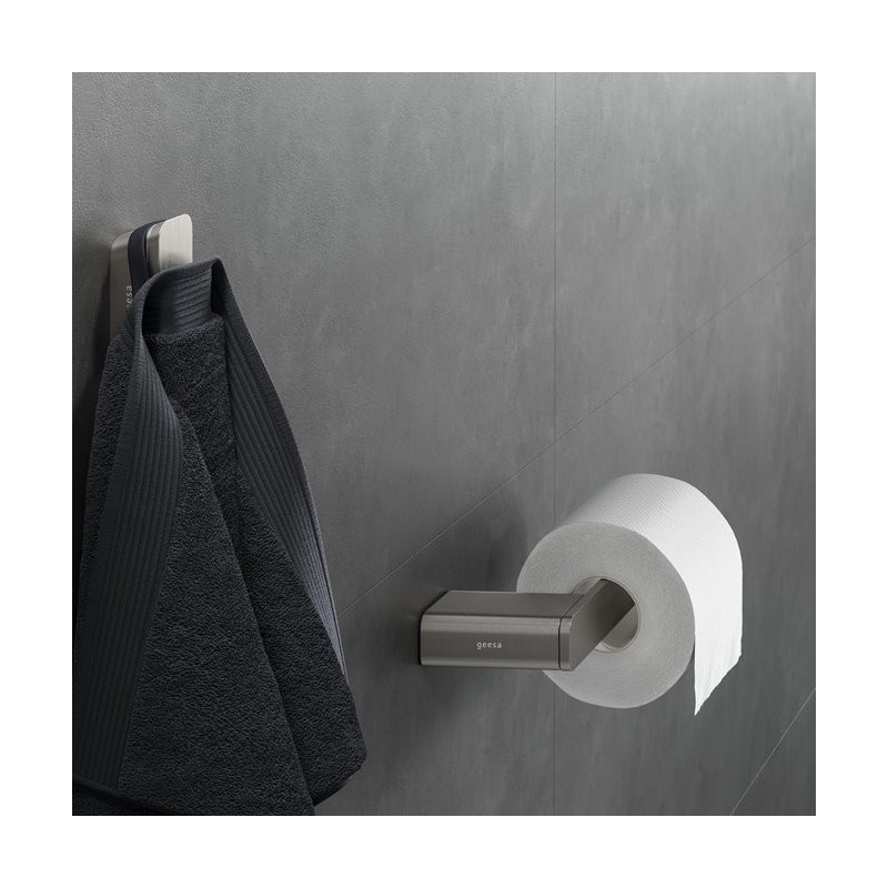 Geesa Shift Brushed Stainless Steel Uchwyt na papier toaletowy (dla praworęcznych) Szczotkowana Stal Nierdzewna 919909-05-R