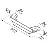 Geesa Shift Brushed Stainless Steel Kosz prysznicowy Stal Nierdzewna 919914-05