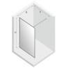 New Trendy Avexa Black Kabina Prysznicowa Walk-In 90x200 cm Szkło Przezroczyste 6 mm (EXK-2040)