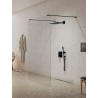 New Trendy New Modus Black Ścianka Prysznicowa Walk-In 110x200 cm Szkło Przezroczyste 8 mm (EXK-5602)