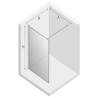 New Trendy New Modus Black Ścianka Prysznicowa Walk-In 130x200 cm Szkło Przezroczyste 8 mm Wzór Ramka (EXK-5561)