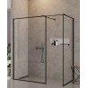 New Trendy New Modus Black Ścianka Prysznicowa Walk-In 120x120 cm Szkło Przezroczyste Wzór Ramka (EXK-5658)
