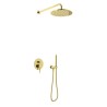 Kohlman Axel Gold Zestaw Prysznicowy Podtynkowy Z Deszczownicą 30 cm (QW210AGDR30)