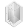 New Trendy Reflexa Kabina Prysznicowa Narożna Prostokątna Drzwi Pojedyncze Lewe 80x120 cm Szkło Przezroczyste(EXK-5112)