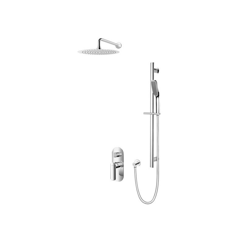 Vedo Aletta System natryskowy podtynkowy IV Deszczownica 20 cm | Głowica Termostatyczna Chrom (VBA5224/20/CH/TERMO)