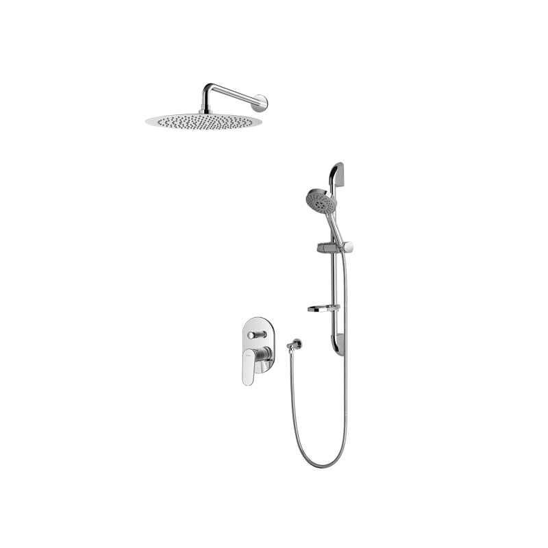 Vedo Otto Kompletny system natryskowy podtynkowy Deszczownica 20 cm | Głowica Termostatyczna Chrom (VBO8224/20/CH/TERMO)