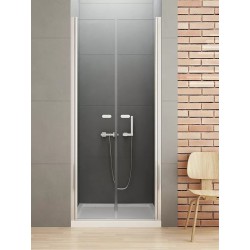New Trendy New Soleo Drzwi Prysznicowe Wahadłowe Podwójne 120x195 cm Szkło Przezroczyste 6 mm (D-0128A)