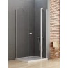 New Trendy New Soleo Kabina Prysznicowa Kwadratowa Z Elementem Stałym Drzwi Uchylne Pojedyncze 100x100cm (K-0399)