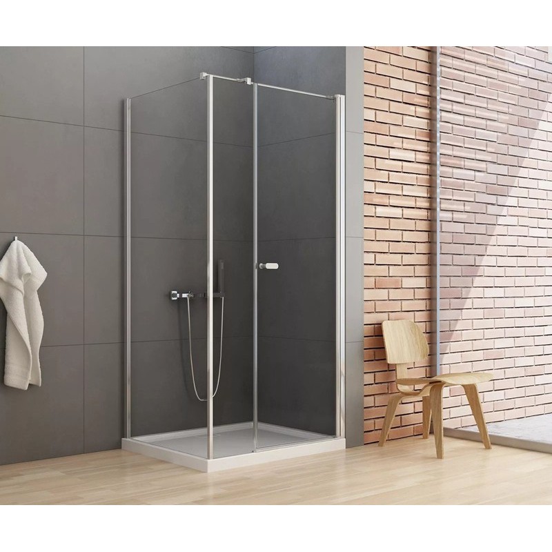 New Trendy New Soleo Kabina Prysznicowa Prostokątna Plus Drzwi Uchylne Pojedyncze 100x110cm (K-0633)