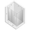 New Trendy New Soleo Kabina Prysznicowa Narożna Kwadratowa Drzwi Uchylne Pojedyncze 100x100 cm (K-0700)