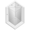 New Trendy New Soleo Kabina Prysznicowa Narożna Prostokątna Drzwi Wahadłowe Podwójne 70x90 cm (D-0139A/D-0141A)