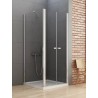 New Trendy New Soleo Kabina Prysznicowa Narożna Prostokątna Drzwi Wahadłowe Podwójne 100x80 cm (D-0146A/D-0091B-WP)