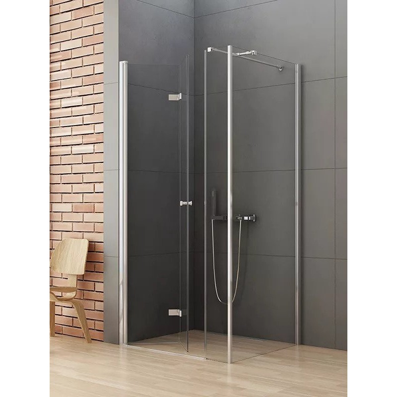New Trendy New Soleo Plus Kabina Prysznicowa Narożna Prostokątna Drzwi Składane Pojedyncze Lewe 110x120 cm (K-0629)