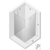 New Trendy New Soleo Kabina Prysznicowa Narożna Prostokątna Drzwi Składane Pojedyncze Prawe 70x90 cm (D-0151A/D-0088B)