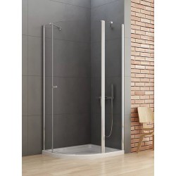 New Trendy New Soleo Kabina Prysznicowa Asymetryczna Drzwi Uchylne Pojedyncze 100x80 cm (K-0421)