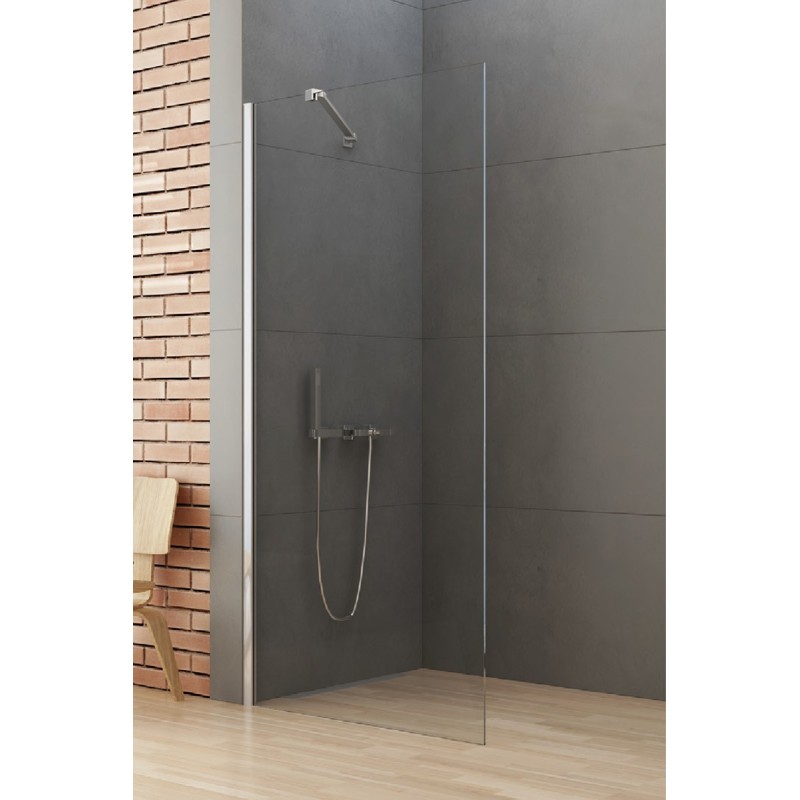 New Trendy New Soleo Kabina Prysznicowa Walk-In 80x195 cm Szkło Przezroczyste 6 mm (K-0458-WP)
