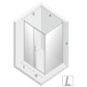 New Trendy Prime Kabina Prysznicowa Narożna Prostokątna Drzwi Przesuwne Pojedyncze Lewe 150x80 cm (D-0308A/D-0123B)