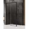 New Trendy Prime Black Kabina Prysznicowa Narożna Prostokątna Drzwi Przesuwne Pojedyncze Lewe 100x70 cm (D-0316A/D-0127B)