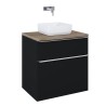Elita Lofty Black Szafka 70 cm Z Umywalką Nomia 50 cm i Blatem (RE010700027160+RE040500058060+RE05070002S780)