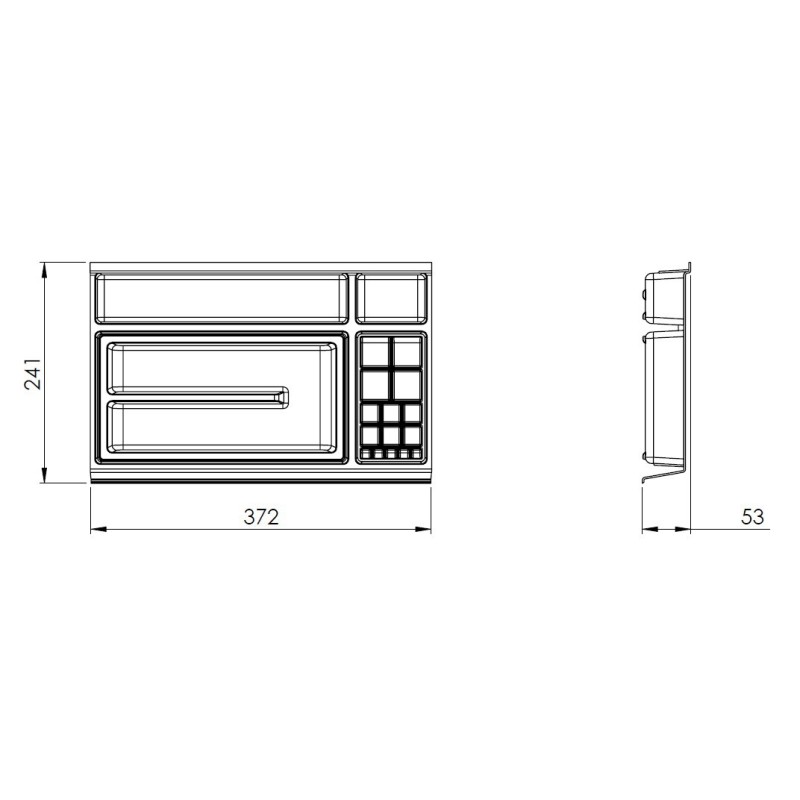 Elita Organizer Modułowy M40 Anthracite Matt (RE190401016010)