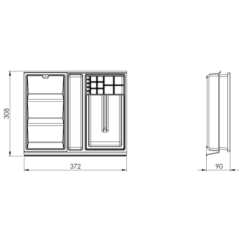 Elita Organizer Modułowy M40 Anthracite Matt (RE190400016010)