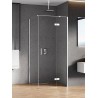 New Trendy New Renoma Kabina Prysznicowa Narożna Kwadratowa Drzwi Uchylne Pojedyncze Prawe 80x80 cm (D-0112A/D-0083B-WP)