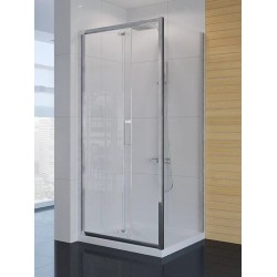 New Trendy Alta Kabina Prysznicowa Narożna Kwadratowa Drzwi Składane Pojedyncze 80x80 cm (D-0087A/D-0078B)