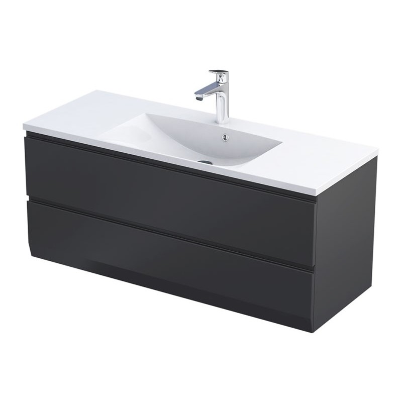 Oristo Brylant Czarny Mat Szafka Podumywalkowa 120 cm (OR36-SD2S-120-8-V3)