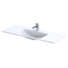 Oristo Brylant Czarny Mat Szafka z Umywalką Amelia 120 cm (OR36-SD2S-120-8-V3+UME-AM-120-92-C)