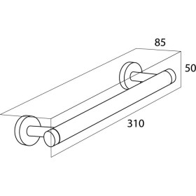 Tiger Boston Uchwyt wannowy stal nierdzewna Szczotkowana (309430946)