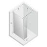 New Trendy New Soleo Black Kabina Prysznicowa Walk-In 80x195 cm Szkło Przezroczyste 6 mm (K-0779)