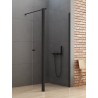 New Trendy New Soleo Black Kabina Prysznicowa Walk-In 80x195 cm Szkło Przezroczyste 6 mm (K-0779)