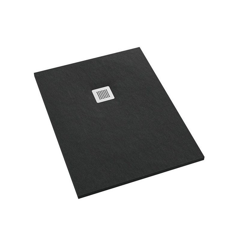 Schedpol Kalait Black Stone Brodzik Prostokątny Czarny Kamień 70x90 cm (3.3133/C/ST-M2)