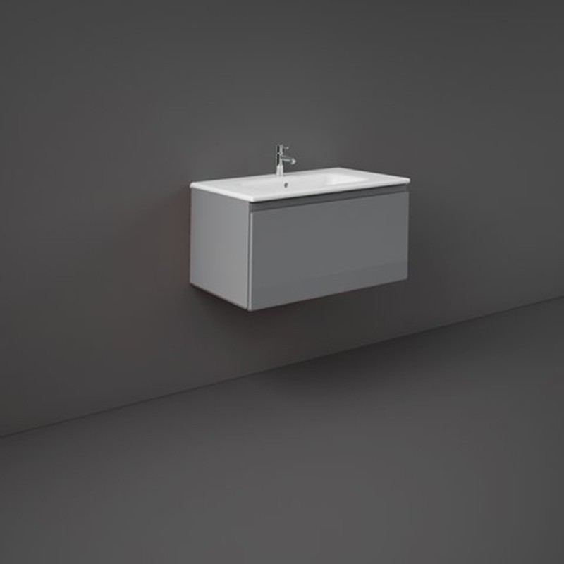 Rak Ceramics Joy Uno Szafka Podumywalkowa Podwieszana 80 cm Szary (UNOWH080UGY)