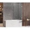 New Trendy Avexa Parawan Wannowy 100x150 cm Skrzydło Pojedyncze Nieruchome Szkło Przezroczyste 6 mm (EXK-1953-WP)
