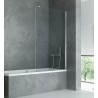 New Trendy New Modus Parawan Wannowy 100x150 cm Skrzydło Pojedyncze Nieruchome Szkło Przezroczyste 8 mm (EXK-1919)