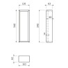 Rak Ceramics Joy Organizer do szuflady 34x6 cm Szary (JOYDIST)